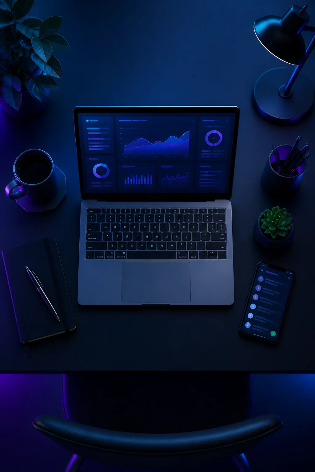 Smart MetaLogic AI dashboard on laptop and smartphone